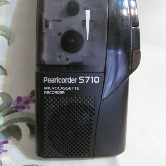 Olympus Pearlcorder S710 MicroCassette Voice Recorder Dictaphone Dictation Works - Picture 2 of 15